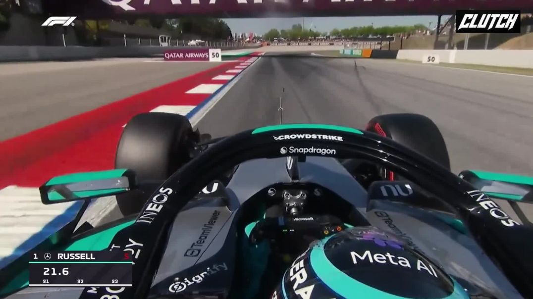 George Russell's Pole Position Lap | 2026 Barcelona-Catalunya Grand Prix