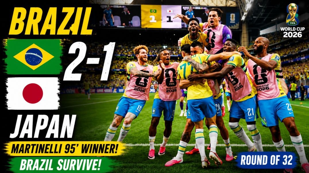 Brazil vs Japan 2-1 | Full Match Highlights | Round of 32 | FIFA World Cup 2026
