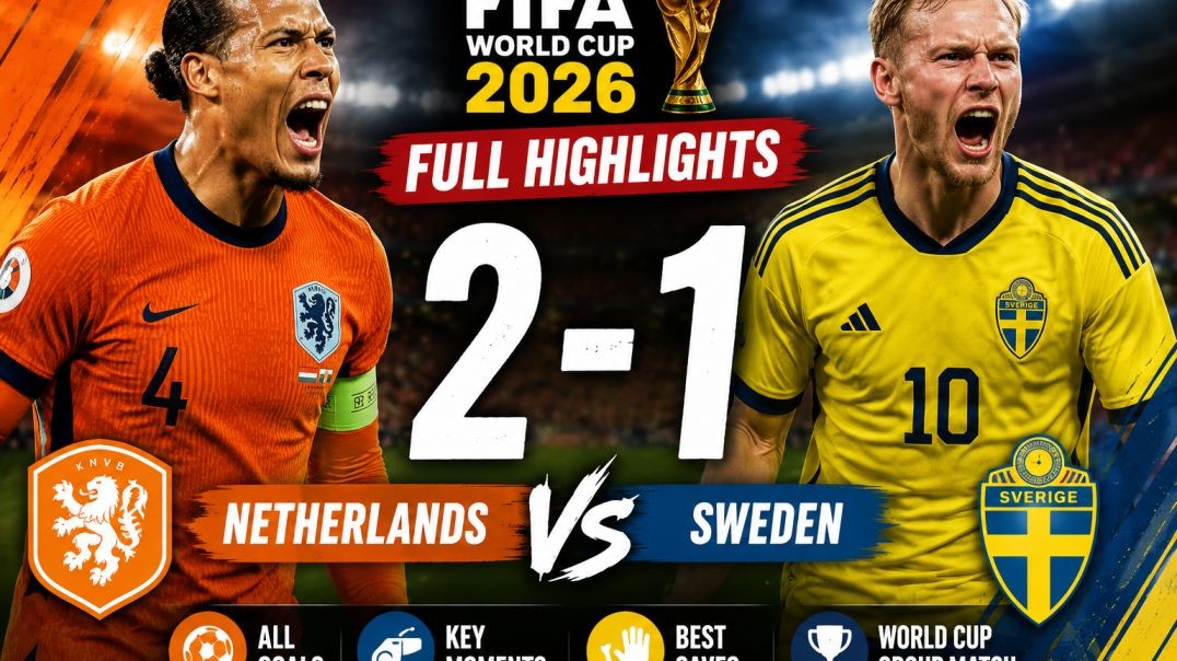 Netherlands vs Sweden Full Highlights & All Goals | FIFA World Cup 2026