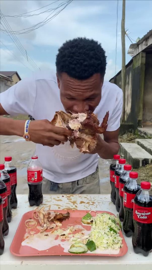 Food challenge - chicken with cola #food