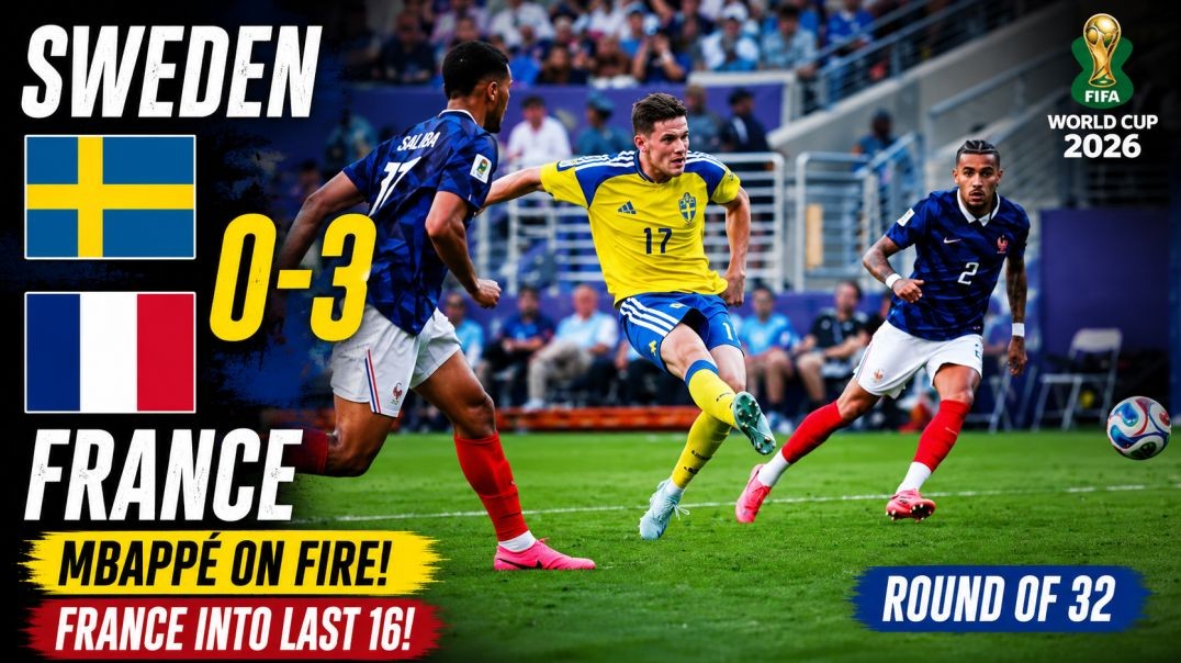 Sweden vs France 0-3 | Full Match Highlights | Round of 32 | FIFA World Cup 2026