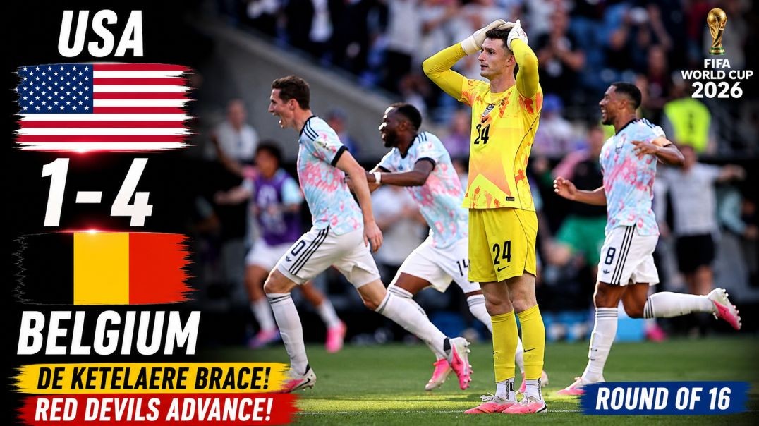 USA vs Belgium Full Match Highlights | Round of 16 | FIFA World Cup 2026